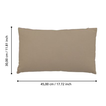 Eglo 420082 - Almofada decorativa ILES 30x45 cm castanha