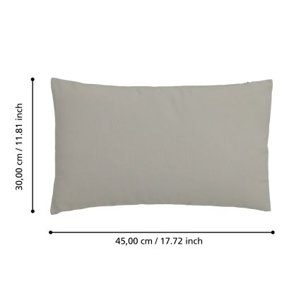 Eglo 420089 - Almofada decorativa ILES 30x45 cm cinzenta