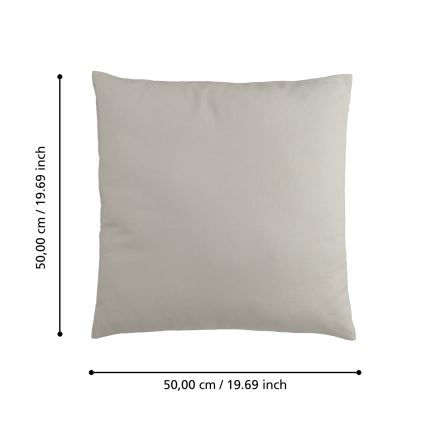 Eglo 420091 - Almofada decorativa ILES 50x50 cm cinzenta