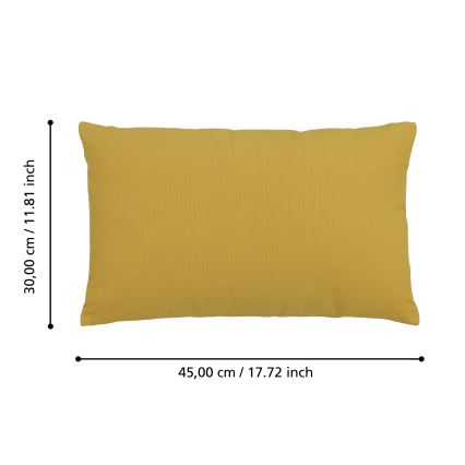 Eglo 420092 - Almofada decorativa ILES 30x45 cm amarela