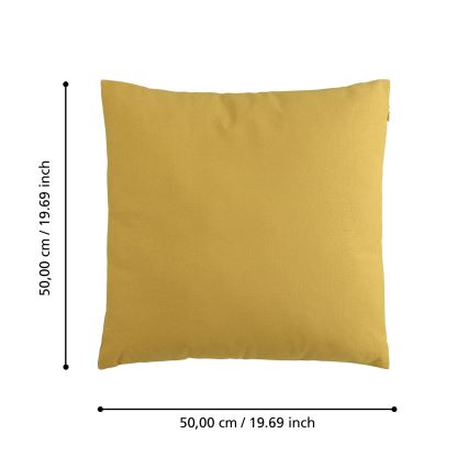 Eglo 420093 - Almofada decorativa ILES 50x50 cm amarela