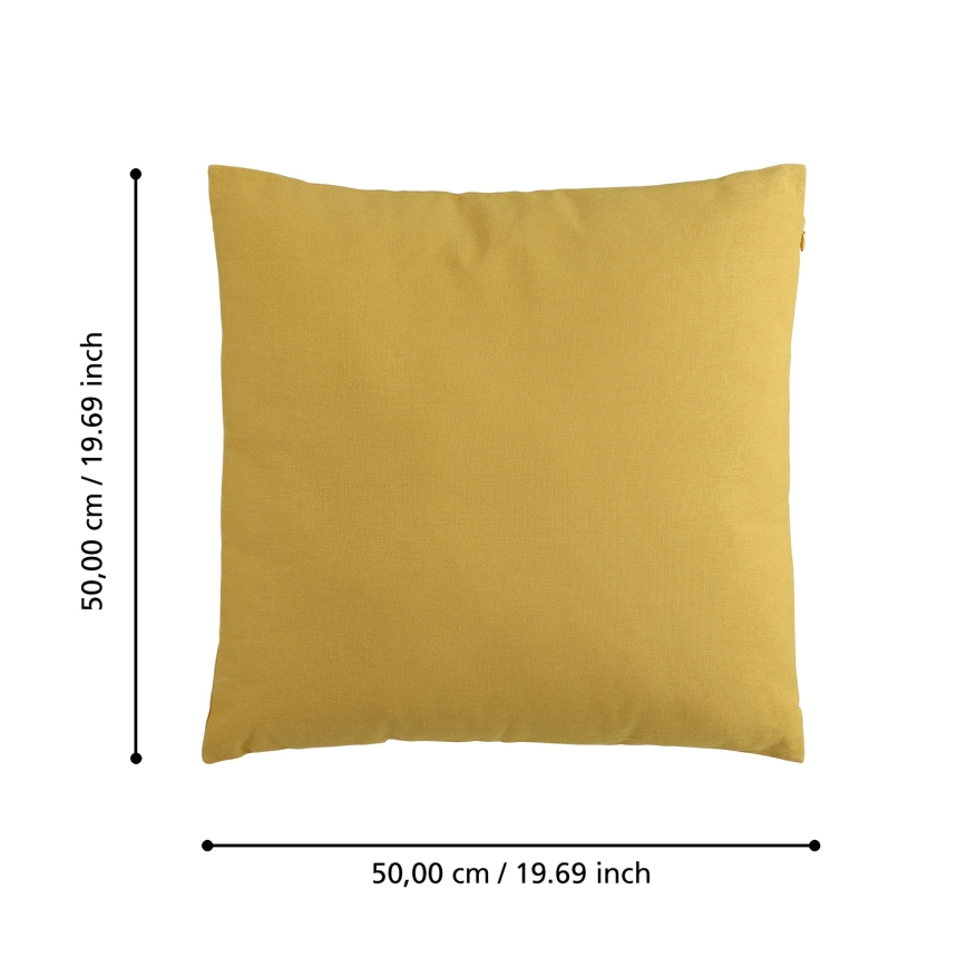 Eglo 420093 - Almofada decorativa ILES 50x50 cm amarela