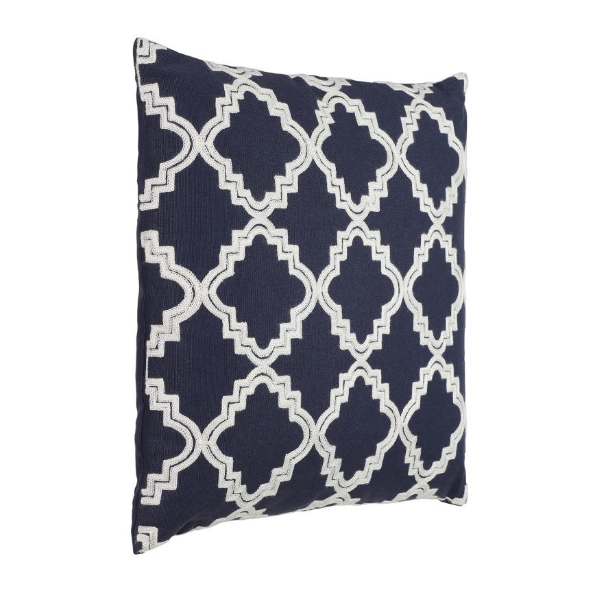 Eglo 420096 - Almofada decorativa BERHALA 45x45 cm azul/branco