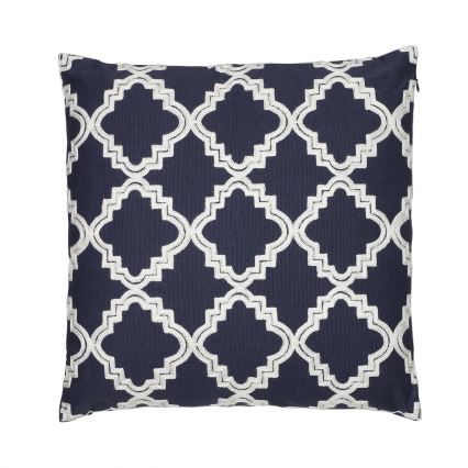 Eglo 420096 - Almofada decorativa BERHALA 45x45 cm azul/branco