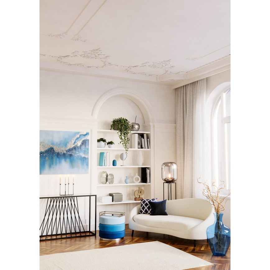 Eglo 420096 - Almofada decorativa BERHALA 45x45 cm azul/branco