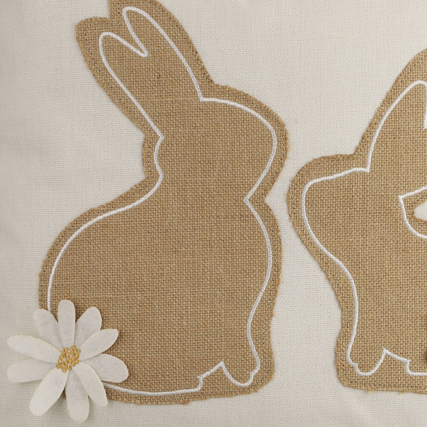 Eglo 420097 - Almofada decorativa CHEVERY 45x45 cm bege/castanho
