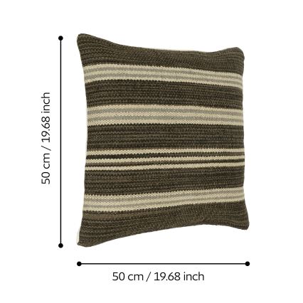 Eglo 420104 - Almofada decorativa CHEVERY 50x50 cm, castanha
