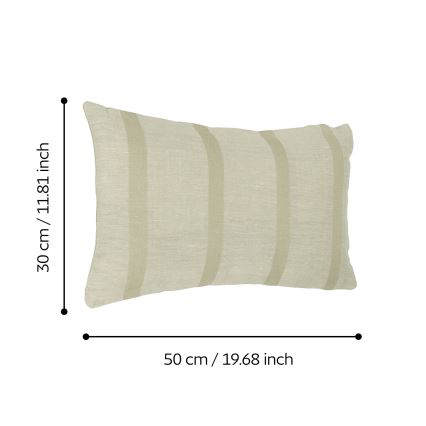 Eglo 420111 - Almofada decorativa BETAMPONA 30x50 cm bege