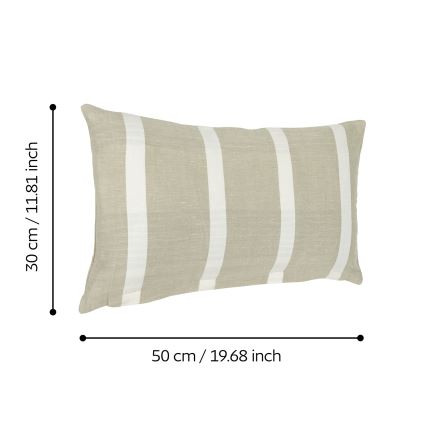 Eglo 420113 - Almofada decorativa BETAMPONA 30x50 cm bege