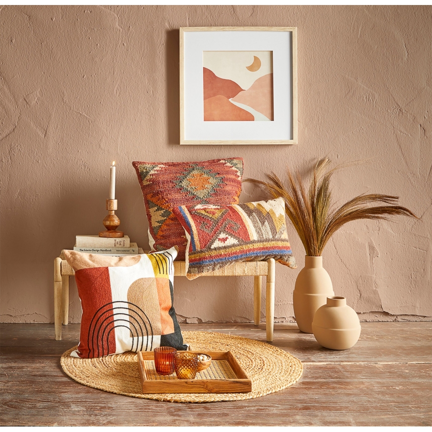 Eglo 420116 - Almofada decorativa CHEVERY 50x50 cm castanha