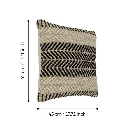 Eglo 420124 - Almofada decorativa CHEVERY 45x45 cm castanha