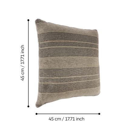 Eglo 420125 - Almofada decorativa CHEVERY 45x45 cm castanha