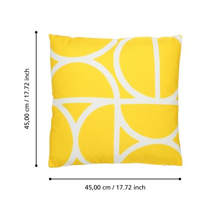 Eglo 420248 - Almofada decorativa TSUNAN 45x45 cm amarela