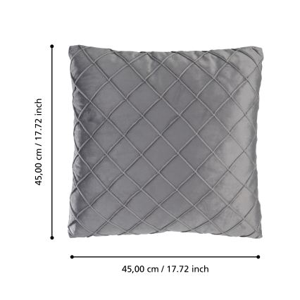 Eglo 420254 - Almofada decorativa SHOURA 45x45 cm cinzenta
