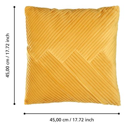 Eglo - Almofada decorativa 45x45 cm amarelo