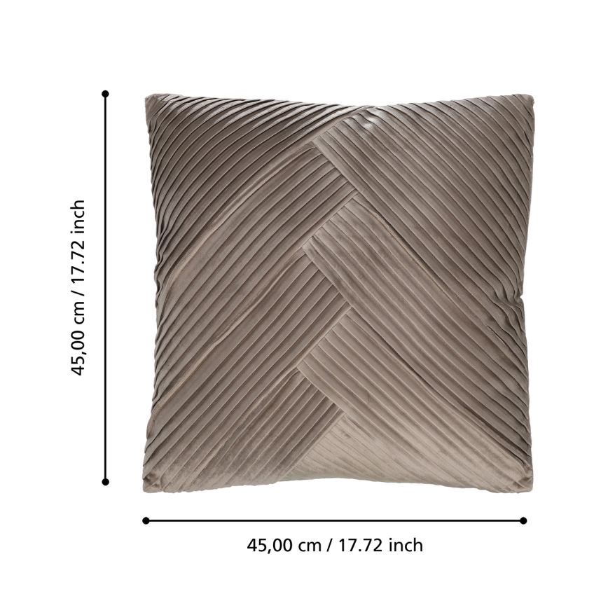 Eglo 420266 - Almofada decorativa SHOURA 45x45 cm castanha