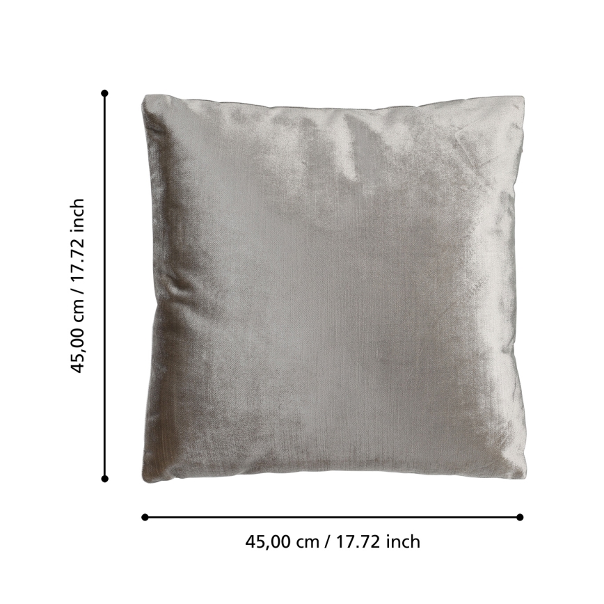 Eglo 420267 - Almofada decorativa SINGU 45x45 cm cinza