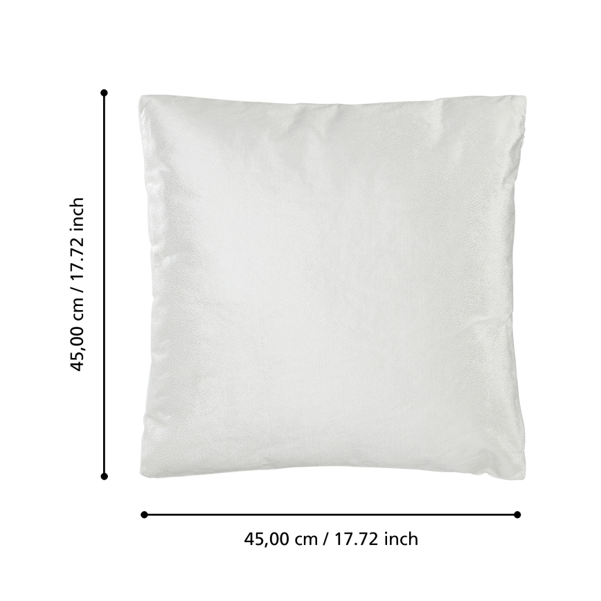 Eglo 420286 - Almofada decorativa SINGU 45x45 cm branca