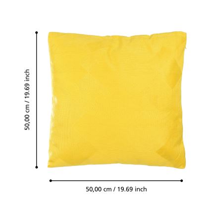 Eglo 420289 - Almofada decorativa BERHALA 50x50 cm amarela