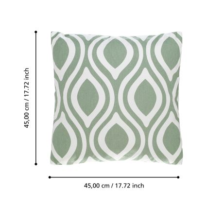 Eglo 420294 - Almofada decorativa CHEVERY 45x45 cm verde