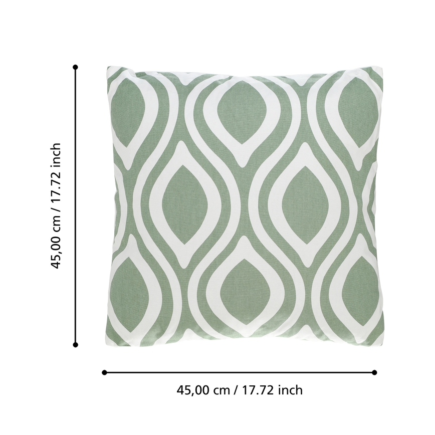 Eglo 420294 - Almofada decorativa CHEVERY 45x45 cm verde