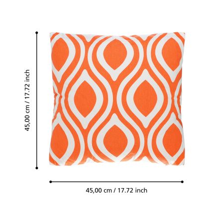 Eglo 420295 - Almofada decorativa CHEVERY 45 x 45 cm, laranja