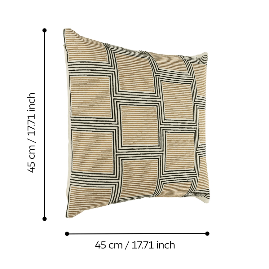 Eglo 420308 - Almofada decorativa CHEVERY 45x45 cm castanha