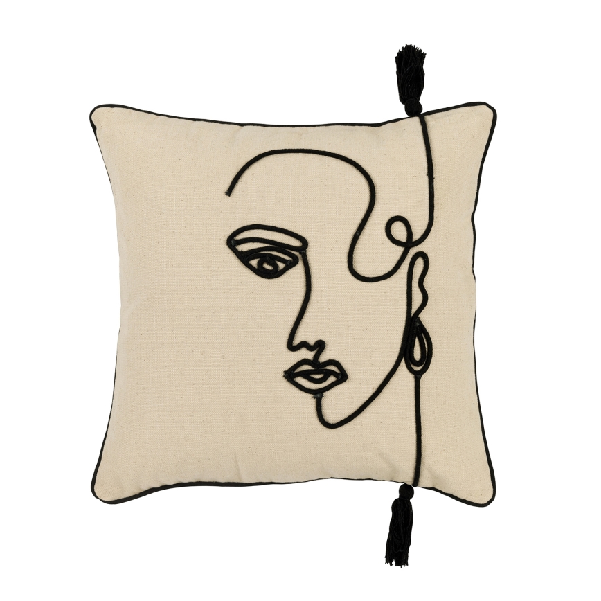 Eglo 420329 - Almofada decorativa CHEVERY 45x45 cm creme/preto