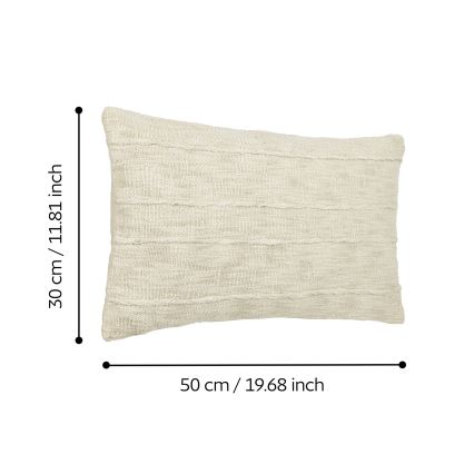 Eglo 420336 - Almofada decorativa SHILABO 50x30 cm bege