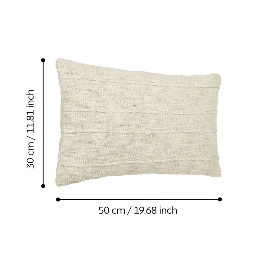 Eglo 420336 - Almofada decorativa SHILABO 50x30 cm bege