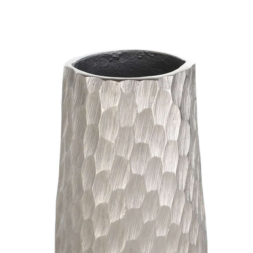 Eglo - Jarra de metal 40,5x14 cm prateado