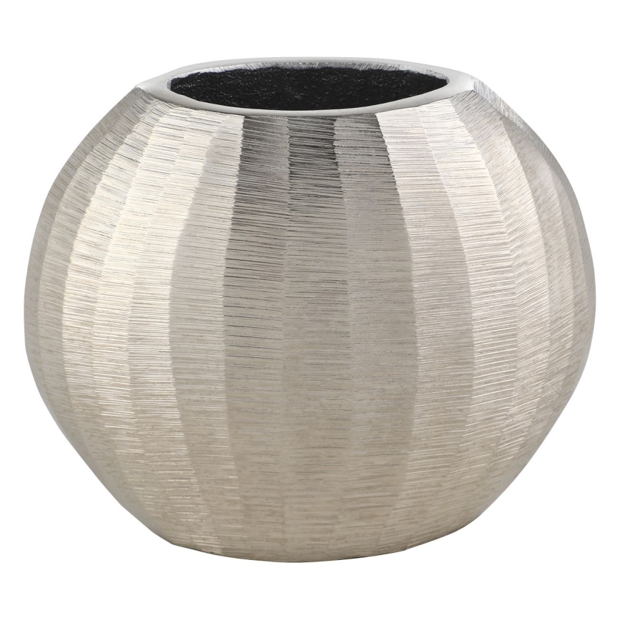 Eglo - Jarra de metal 13x15 cm prateado