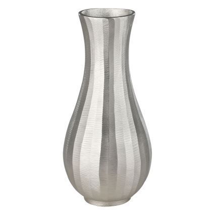 Eglo - Jarra de metal 28,5x13 cm prateado