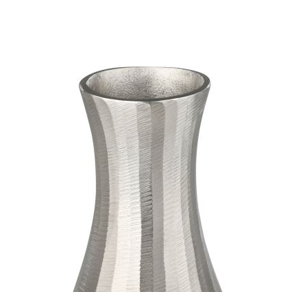 Eglo - Jarra de metal 28,5x13 cm prateado