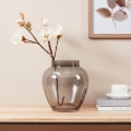 Eglo 421211 - Vaso de vidro ASINDRO 23,5x22 cm preto/fumê