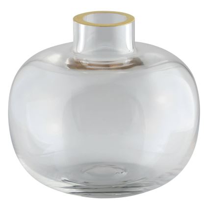 Eglo 421214 - Vaso de vidro SIRANANA 11,8x13 cm transparente/dourado