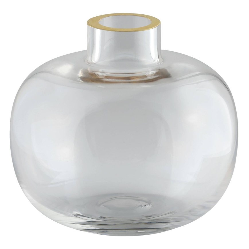 Eglo 421214 - Vaso de vidro SIRANANA 11,8x13 cm transparente/dourado