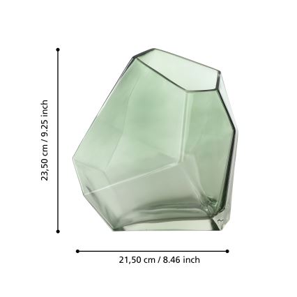 Eglo 421348 - Vaso de vidro CLONONY 23,5x15x21,5 cm verde