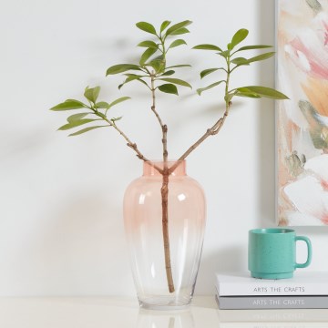 Eglo 421357 - Vaso de vidro KENYASI 27x15,5 cm rosa