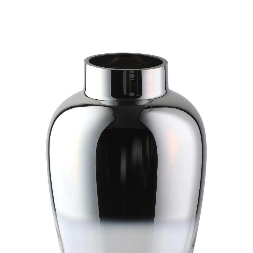 Eglo 421359 - Vaso de vidro decorativo KENYASI 27 x 15,5 cm, acabamento cromado brilhante