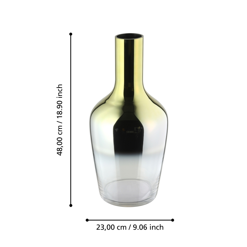 Eglo 421372 - Vaso de vidro SAMUNTAI 48x23 cm dourado