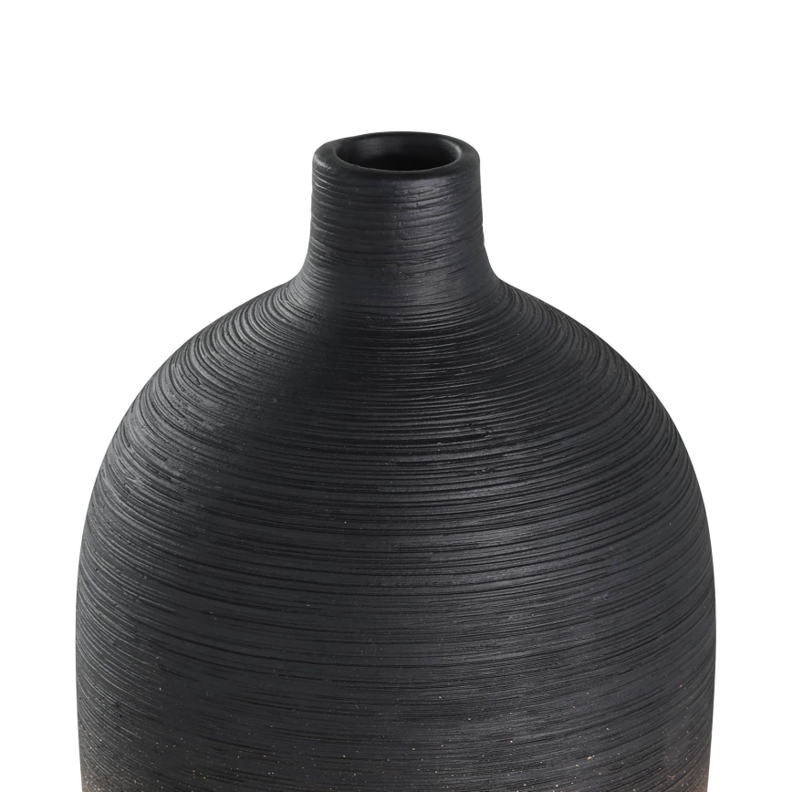 Eglo - Jarra de cerâmica 28x12,5 cm preto/dourado