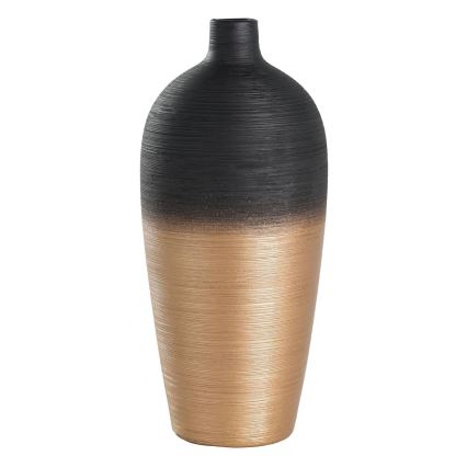 Eglo - Jarra de cerâmica 28x12,5 cm preto/dourado