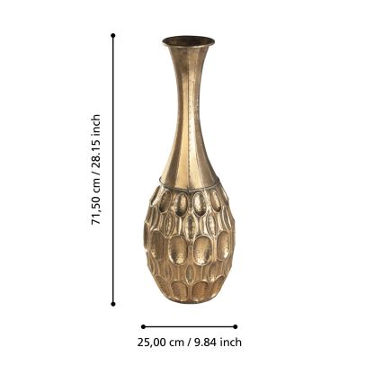 Eglo 421633 - Vaso metálico LENGGENG 71,5x25 cm dourado