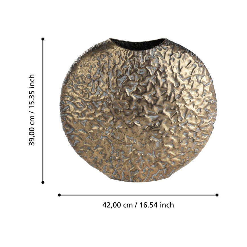 Eglo 421637 - Vaso metálico LENGGENG 39x42 cm, acabamento em bronze
