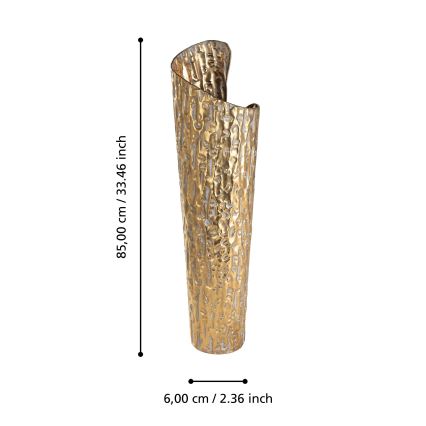 Eglo 421643 - Vaso metálico LENGGENG 85x60 cm dourado
