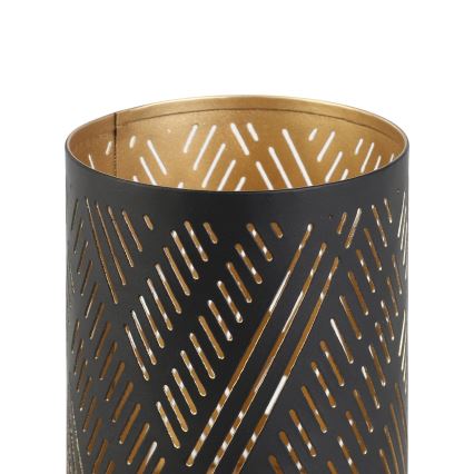 Eglo - Castiçal 10x7,5 cm preto/dourado