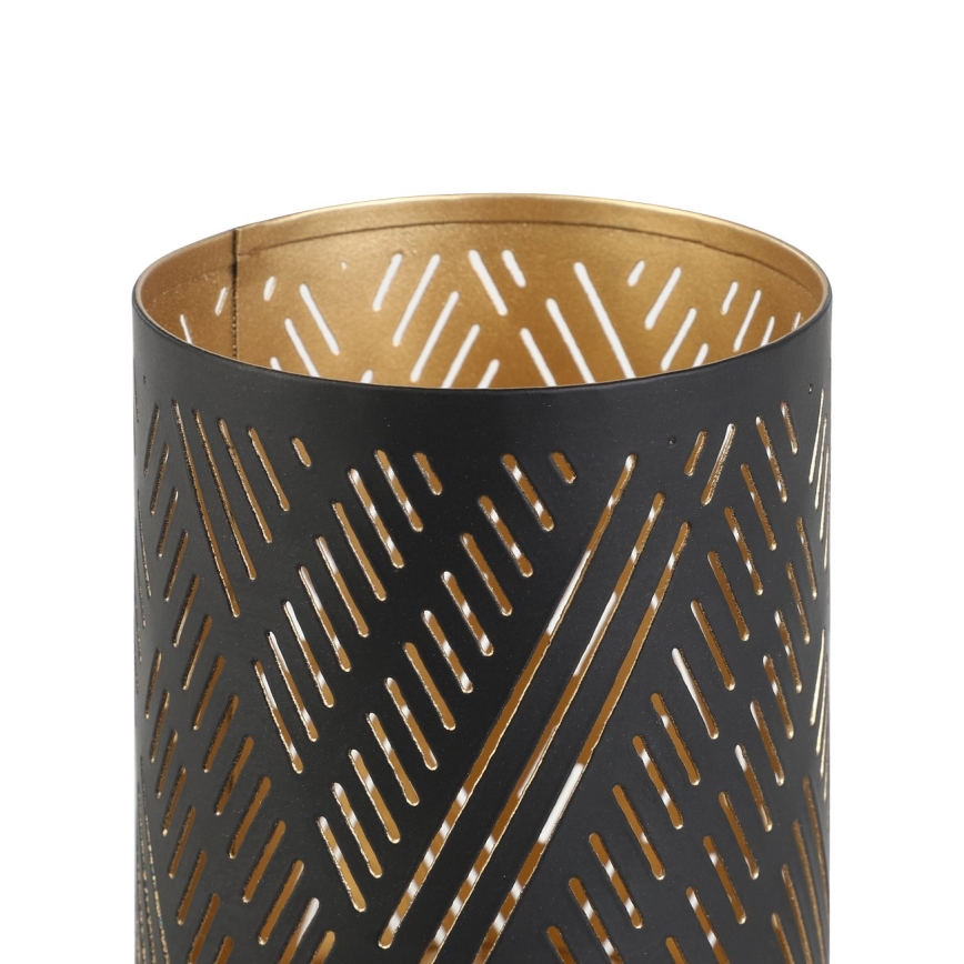 Eglo - Castiçal 10x7,5 cm preto/dourado