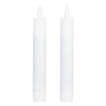 Eglo - CONJUNTO 2x Velas LED LED/1xAAA 15 cm branco