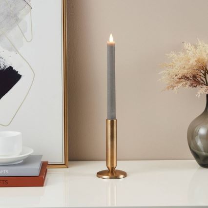 Eglo - CONJUNTO 2x LED Candle LED/1xAAA 24,5 cm cinzento